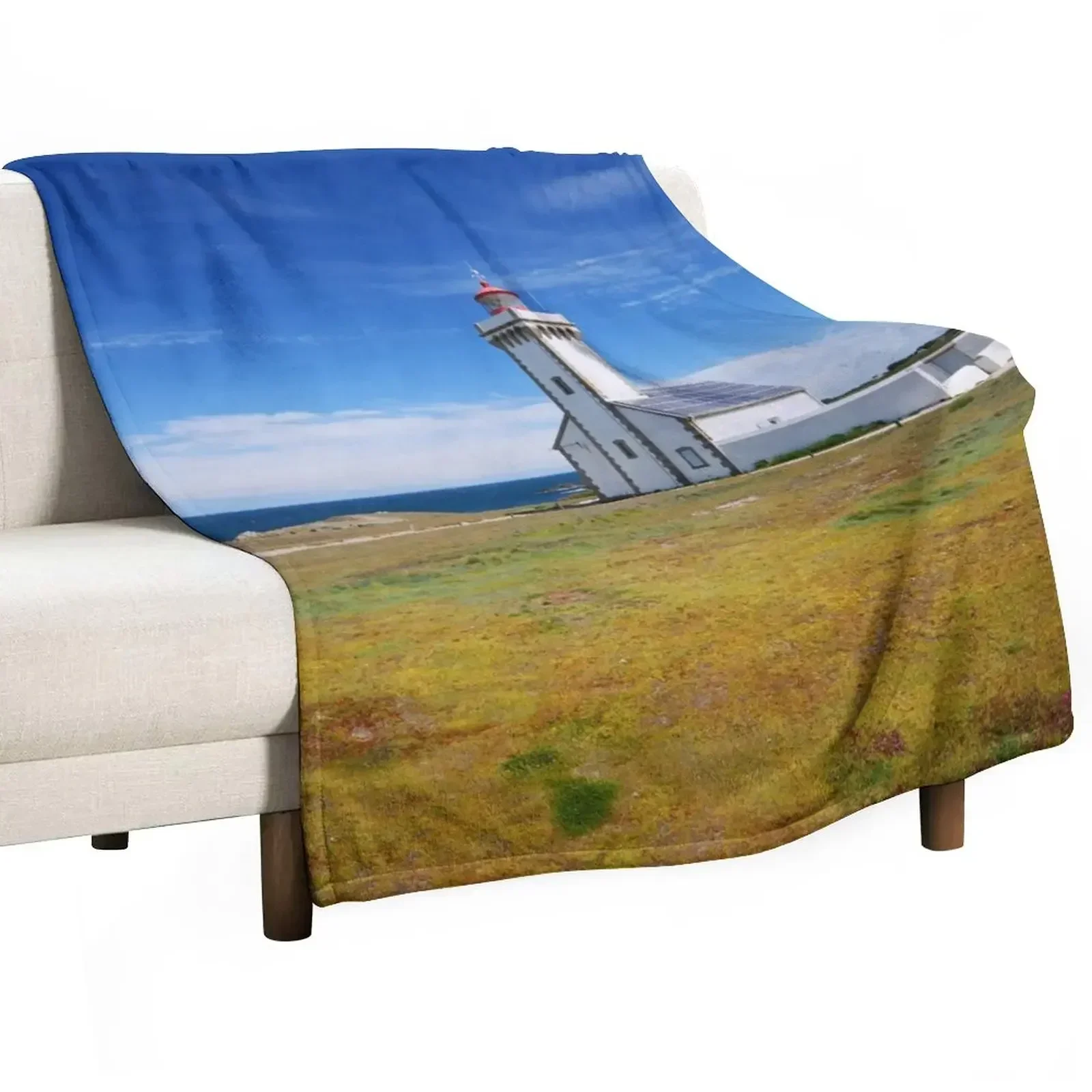 

lighthouse Belle ile en Mer Throw Blanket Sofa Quilt Large Blankets Sofas Of Decoration Blankets For Bed Blankets