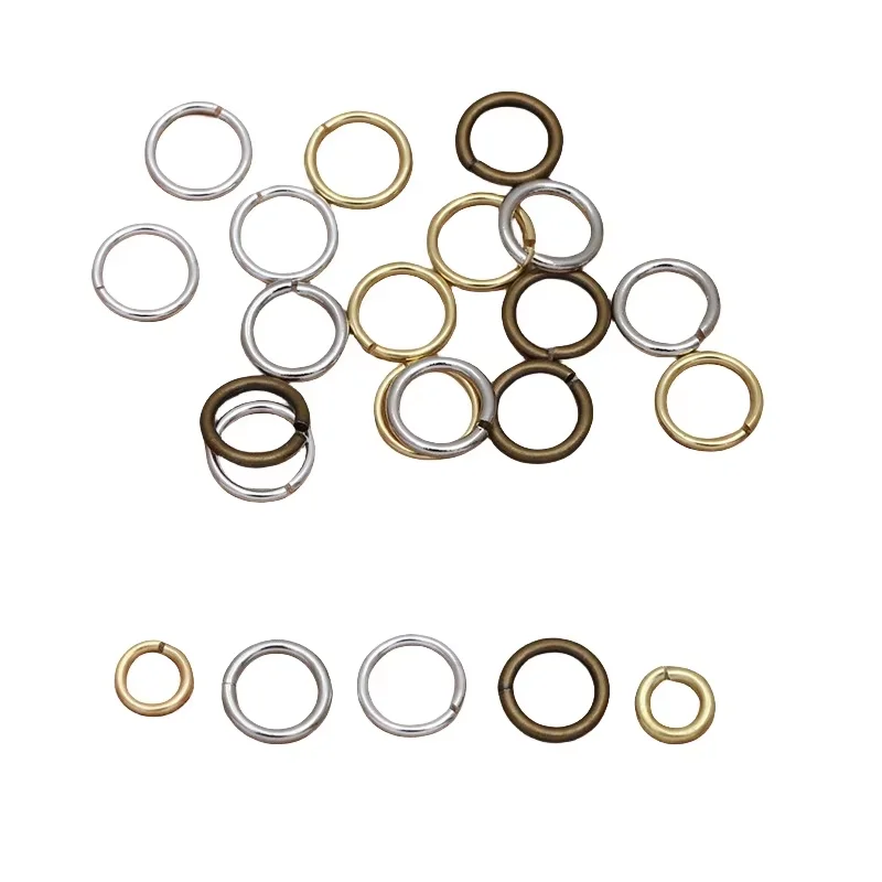 BoYuTe (100 grammes/sac) 3,5-4-5-6 mm Anneaux de jonction en laiton métallique, matériaux pour la fabrication de bijoux faits main, accessoires et composants en gros