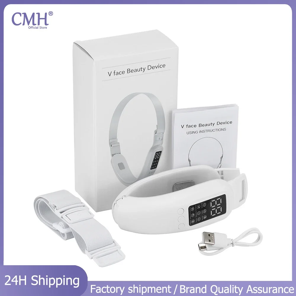 CMH EMS Electric Facial Massager Face Slimming Machine V Line Shaper Chin Cheek Lifting Firming Skin Care Equipment Beauty Tools