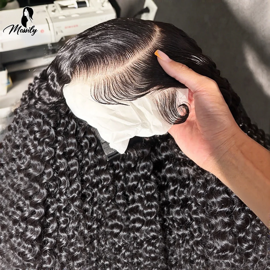 

Глубокая волна 5x5 Бесклеевой парик фронта шнурка Вьющиеся 100% человеческие волосы 30 40 дюймов 13x6 HD Парики фронтальной части шнурка 13x4 Водяная застежка Kinky WearGo