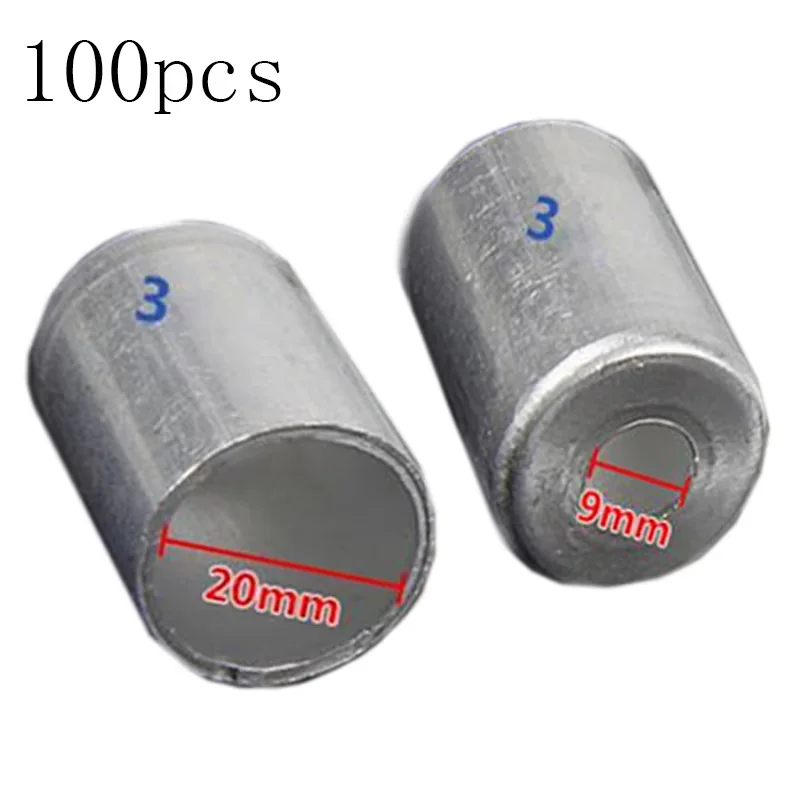 

100pcs 20MM Aluminum Ferrule: R12-3 AC Barrier Refrigerant Component