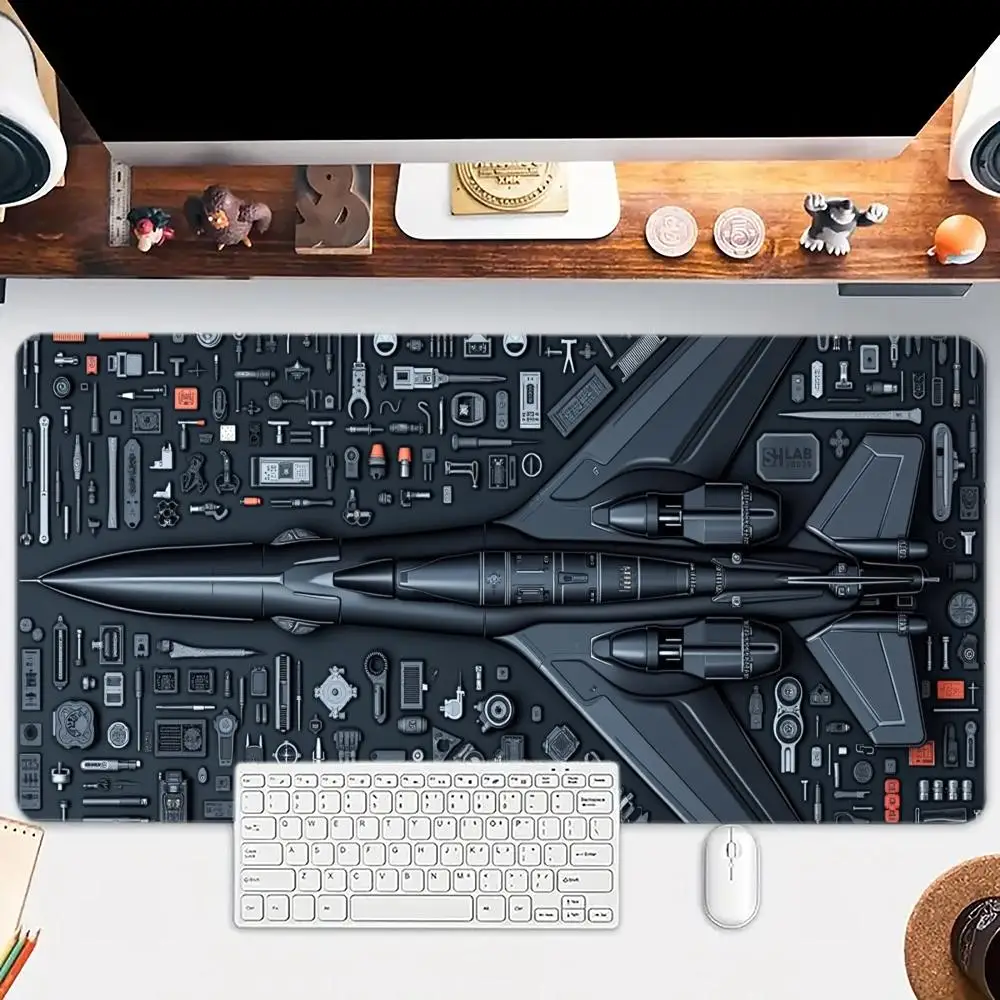 

Aircraft floor plan Mouse Pad Large mouse pad, desk pad, anti slip base, washable for office and home use