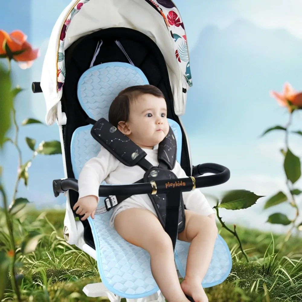 

Pram Lining Infants Baby Strollers Cooling Mat Pram Pad Comfortable Baby Stroller Cushion Breathable Solid Color