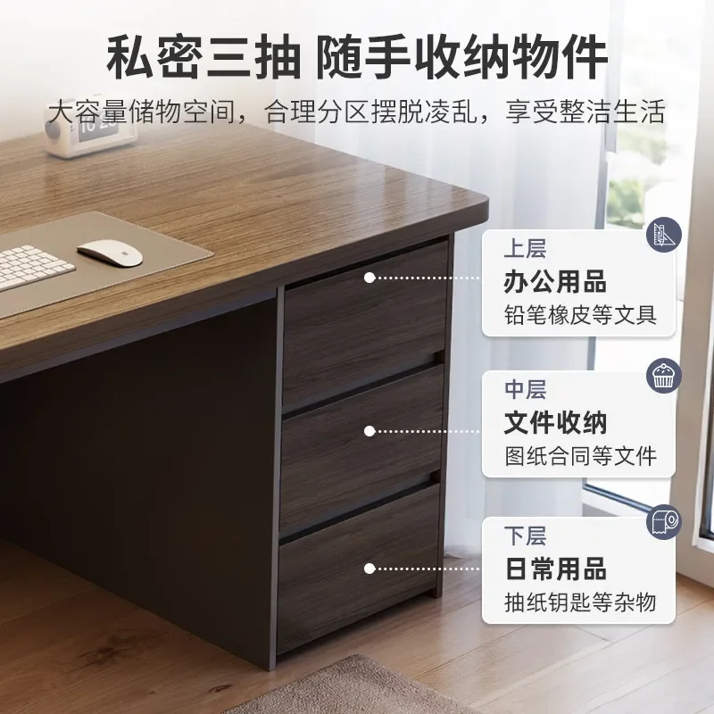 Computer Desk Home Office Desk Simple Modern Bedroom Student Learning Writing Table with Drawer