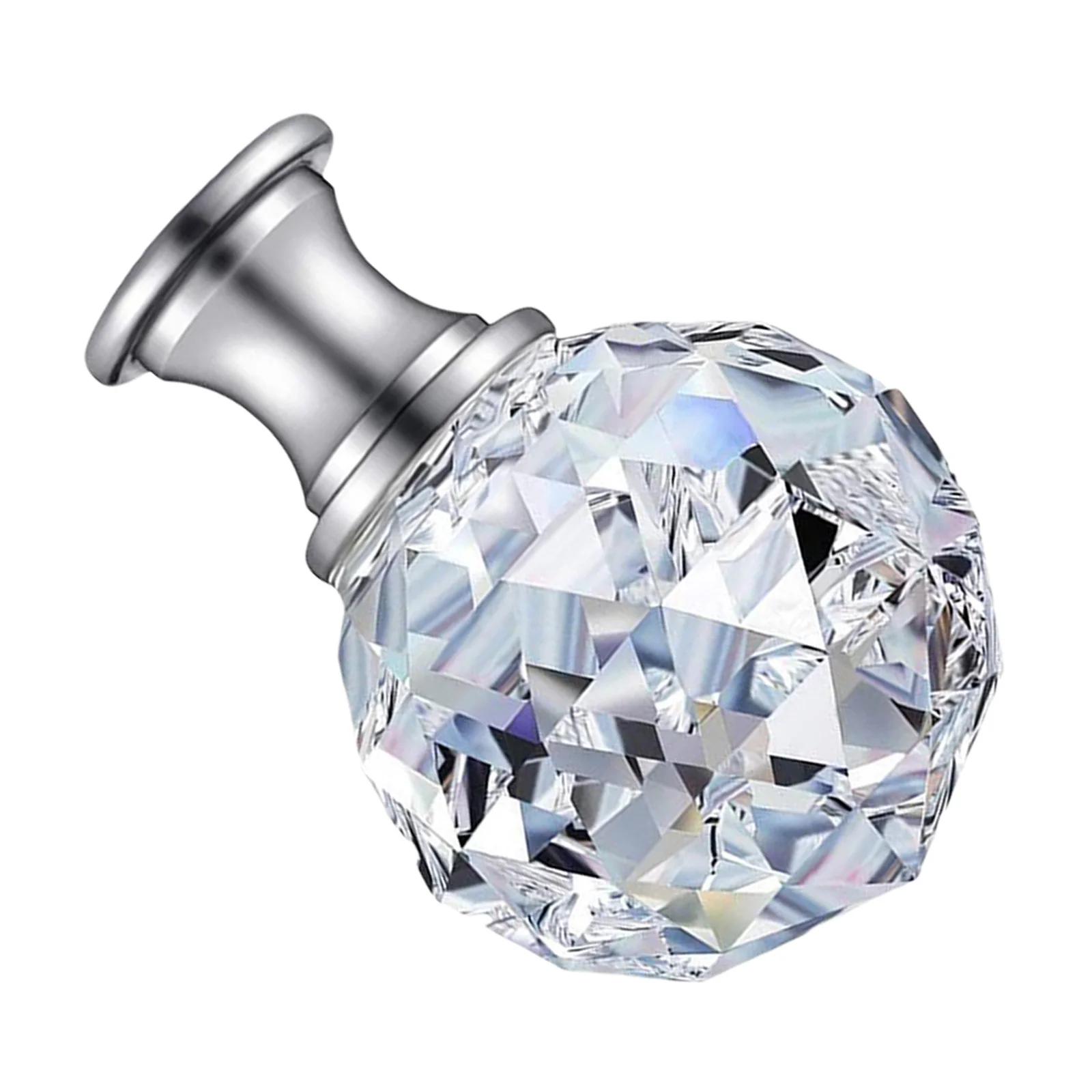 

Crystal Finial 27Mm Threaded Base Heavy Duty Lamp Shade Holder Harp Decor Modern Chic Light Knob Lamp Decoration Lighting