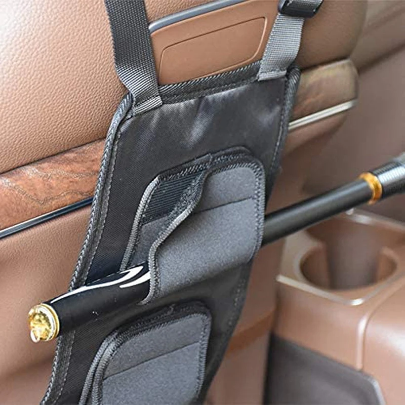 Car Seat Fishing Rod Rack Car Seat Fishing Rod Fixing Belt Adjustable Fishing Pole Storage Strap Detachable For Wagons Van