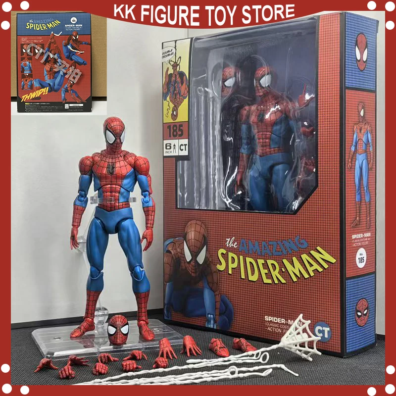 New Ct Toys Spiderman Mafex 185 Classic Costume Ver Miles Morales 2099 Spider-Man Anime Action Figure Christmas Gifts Toys