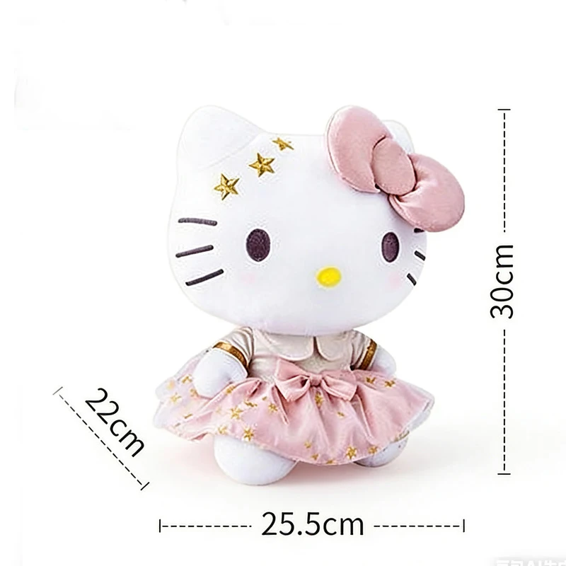 

12-дюймовая аниме-кукла Hello Kitty Cinnamoroll My Melody Kuromi, плюшевая кукла из ПП-хлопка, милая подушка, праздничный подарок