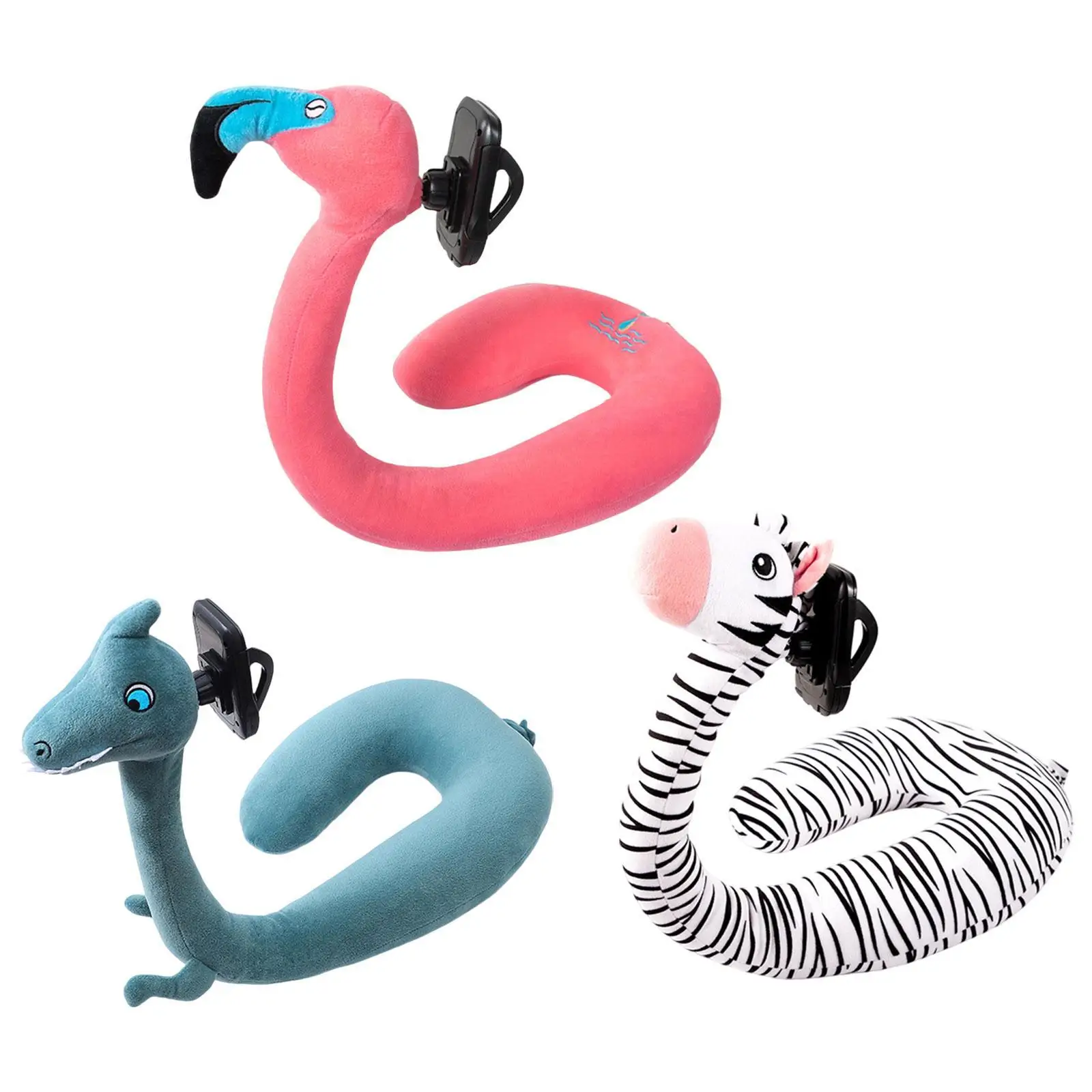 

Travel Pillow with Phone Holder Portable Comfortable for Home Bed Airplane