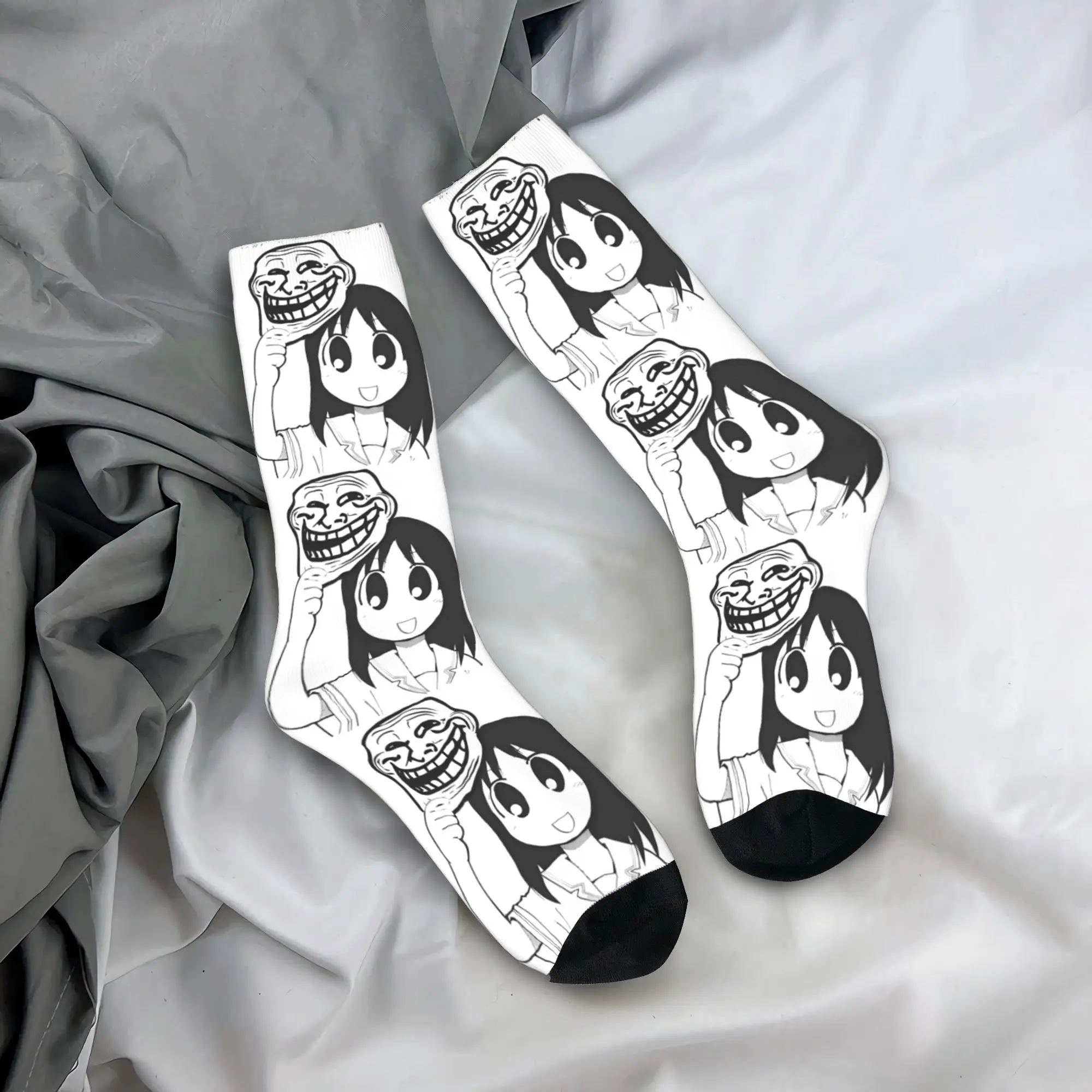 

Забавные носки Osaka Autistic Kawaii Ayumu, аниме-носки Azumanga Daioh, антибактериальные женские и мужские носки, качественные спортивные носки