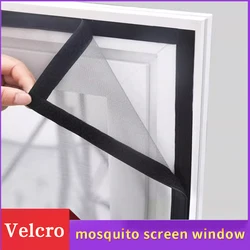 Self-adhesive and reusable mosquito nets for windows, anti-mosquito door window screens, tulle,summer washable mesh