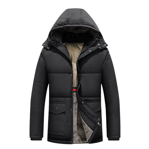 

2025 New Graphene Winter Jacket, Thickened Cotton Coat with Fleece Lining, Self-Heating and Warm Cotton Jacket