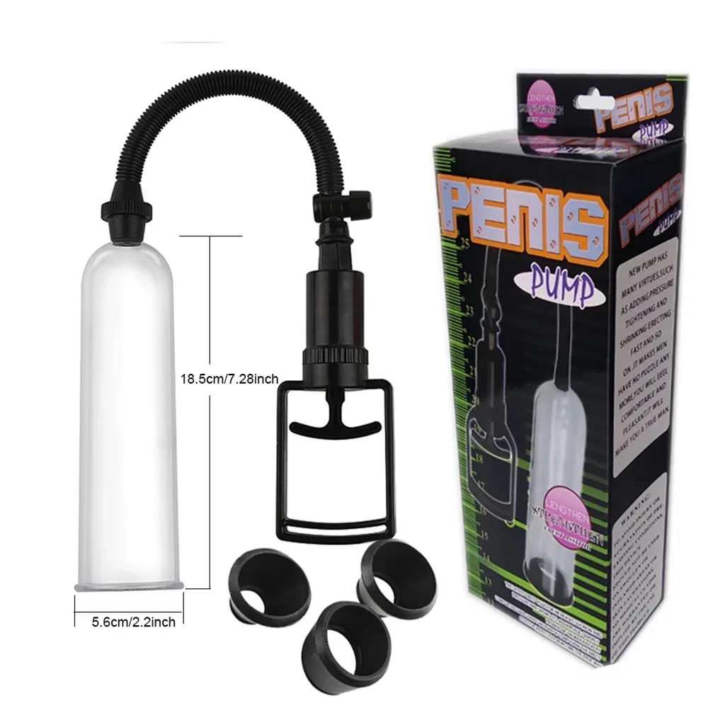Male Penis Pump Penis Enlargement Vacuum Dick Extender  Toy For Man Cock Increase Length Enlarger    Products