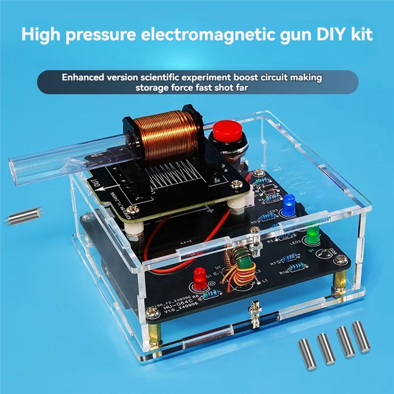 T82C Venta caliente-transmisor electromagnético DC 3V Kit electrónico DIY, cañón electromagnético de alto voltaje, Mini convertidor de voltaje