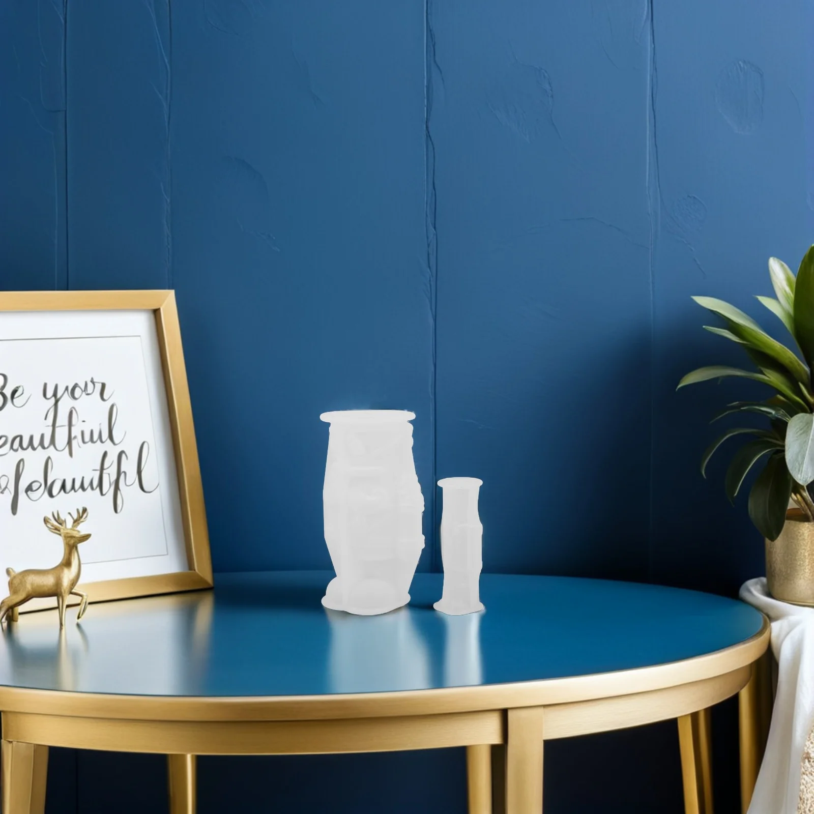 

2Pcs Silicone Nutcracker Molds Christmas Mold King Soldier 3D Casting Resin DIY Stand Mold Nutcracker Resin Molds