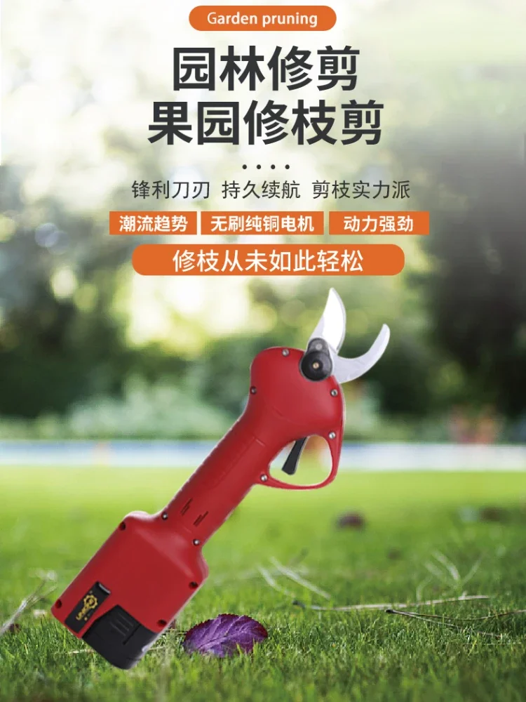~~2024 new electric pruning fruit tree shears lithium battery scissors tree branches pruning horticultural fruit branches
