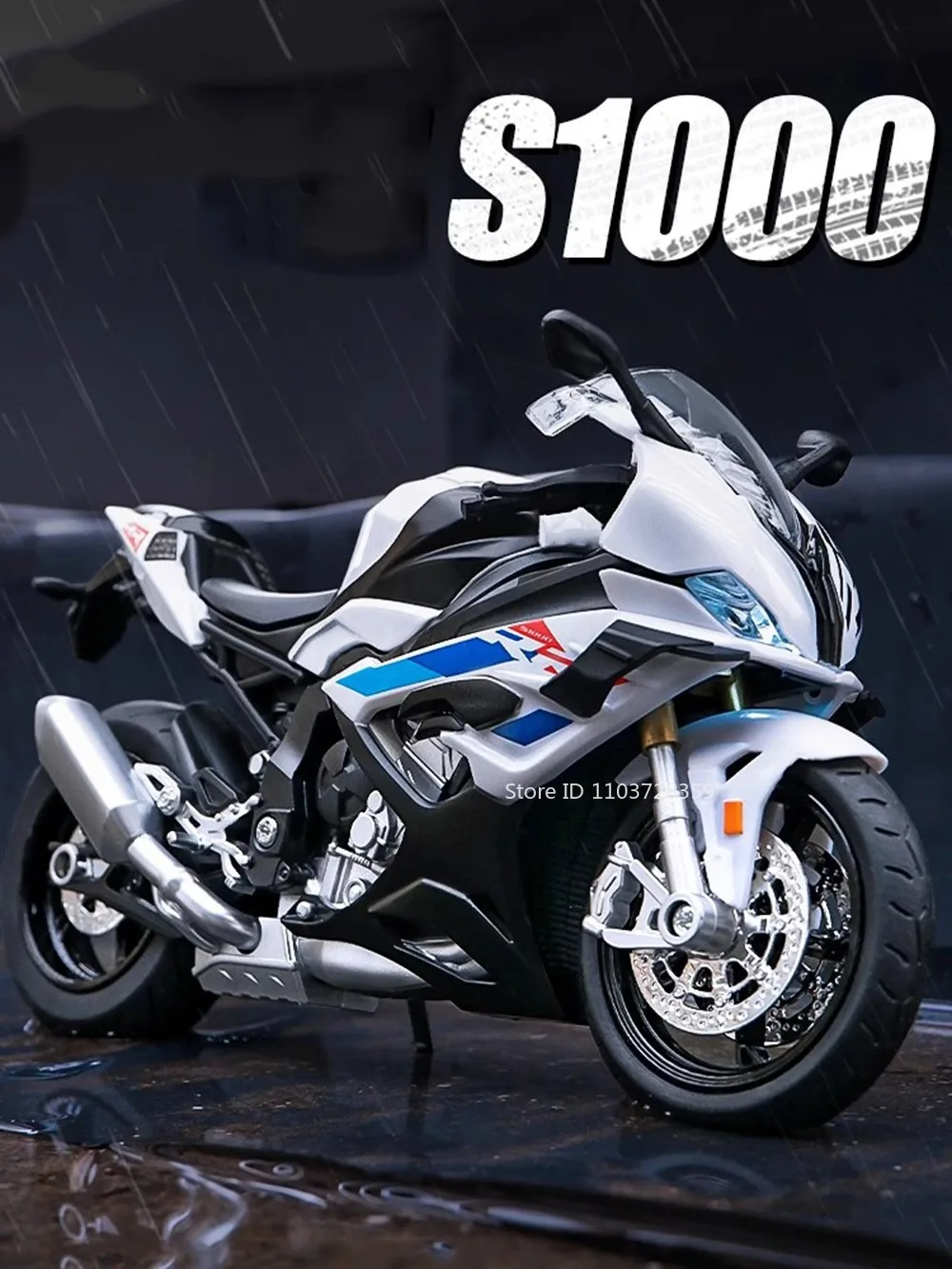 1:12 RRS1000 S1000RR Spielzeugmodell Motorräder Legierung Diecast Motorräder Stoßdämpfung Vorderrad Lenkung Gummireifen Jungen Geschenk – Detail 1