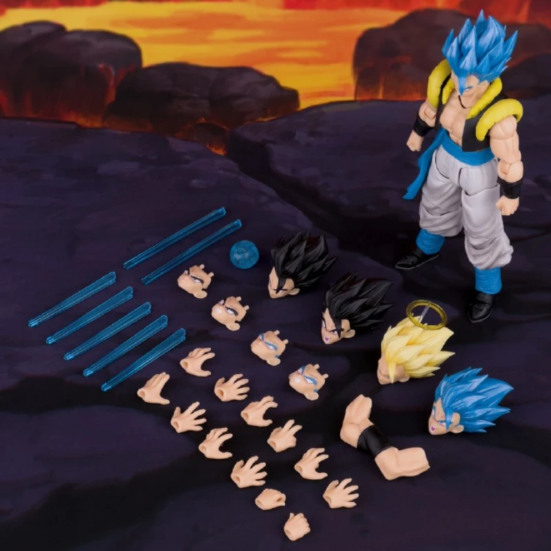 

In Stock Demoniacal Fit Figurine Dragon Ball Gogeta Figure SHF Hero Waltz Ultimate Dance Gogeta Action Figure Model Toys Gift