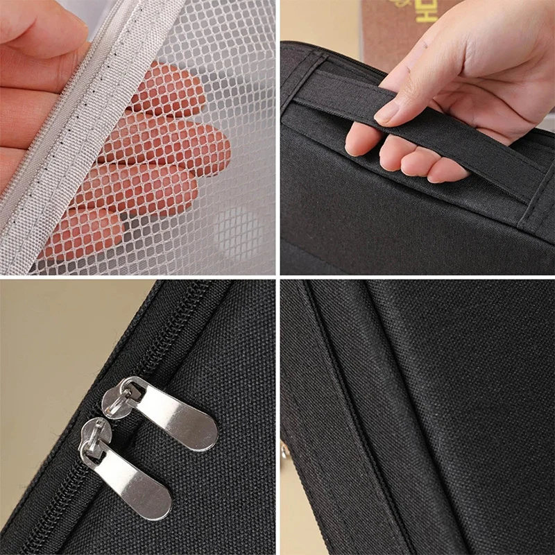 Large-capacity Portable Cosmetic Bag Vertical Desktop Storage Multifunctional Cosmetic Storage Bag Stationery Pen Storage Bag