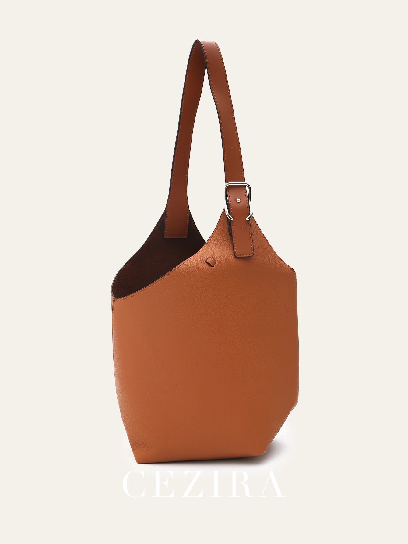 CEZIRA borse a tracolla in pelle PU di marca da donna Fashion Casual di grande capacità Hobo Bucket grandi borse con borsa interna Daily Vegan