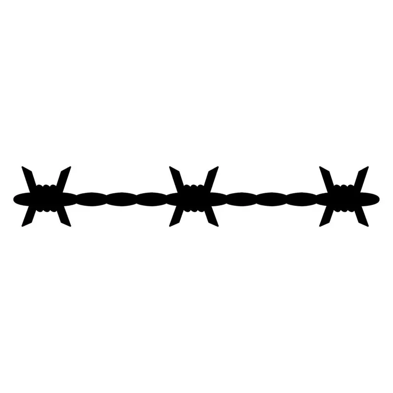 18*2.9CM Barbed Wire Creative Vinyl Car Sticker Bumper Decoration Decals Decorative Accessories