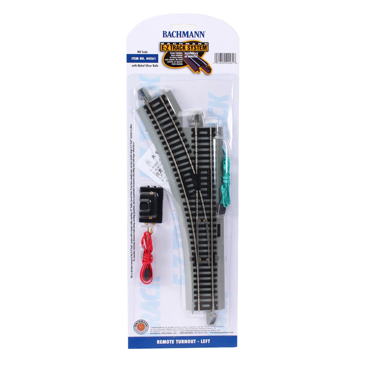 BACHMANN Train Track HO 1/87 Simulation Metal Railway Track 44561 Nickel Alloy Left Turnout