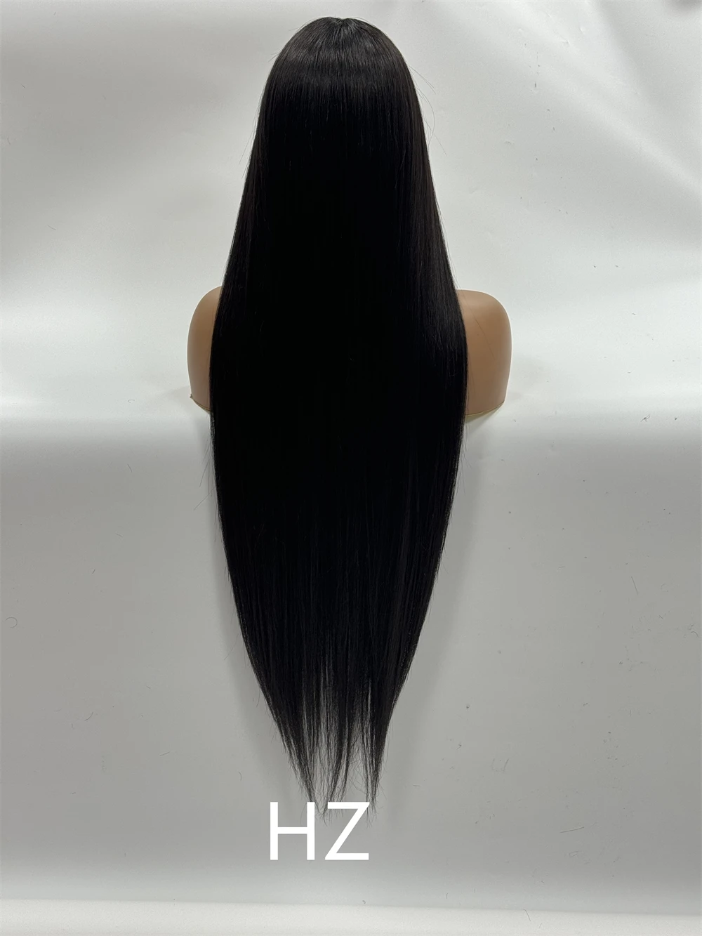 HZ Lace Front Wigs Perucas retas com perucas encaracoladas de cabelo sintético de alta qualidade e boa textura