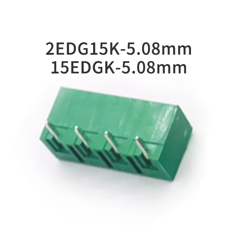 Bloco terminal de encaixe do PWB, indivíduo curvado, conector do ST, 2EDG15K/15EDGK/V/R-5.08mm, MC1.5, 2P, 3P, 4P, 5P, 5P, 6P-12P, 1 PC