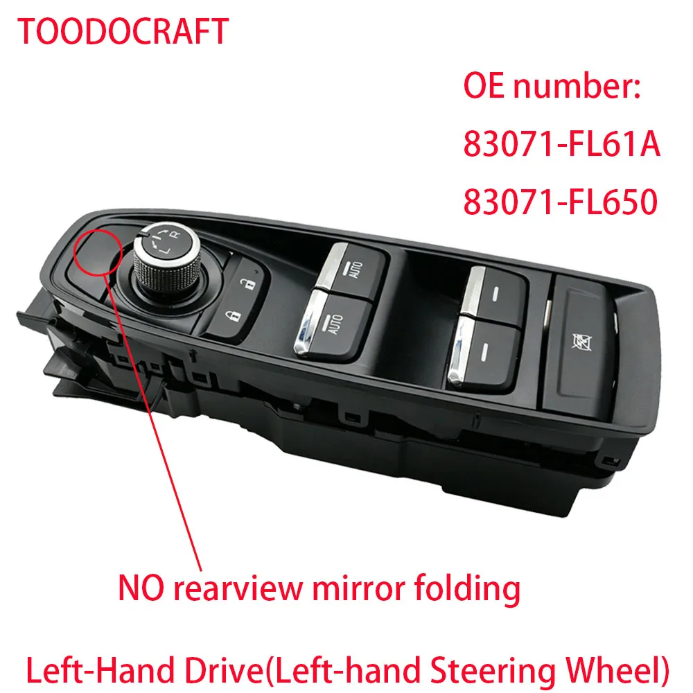 83071-FL070 LHD Master Power Window Switch voor Nieuwe Subaru Forester 2017 2018-2023
