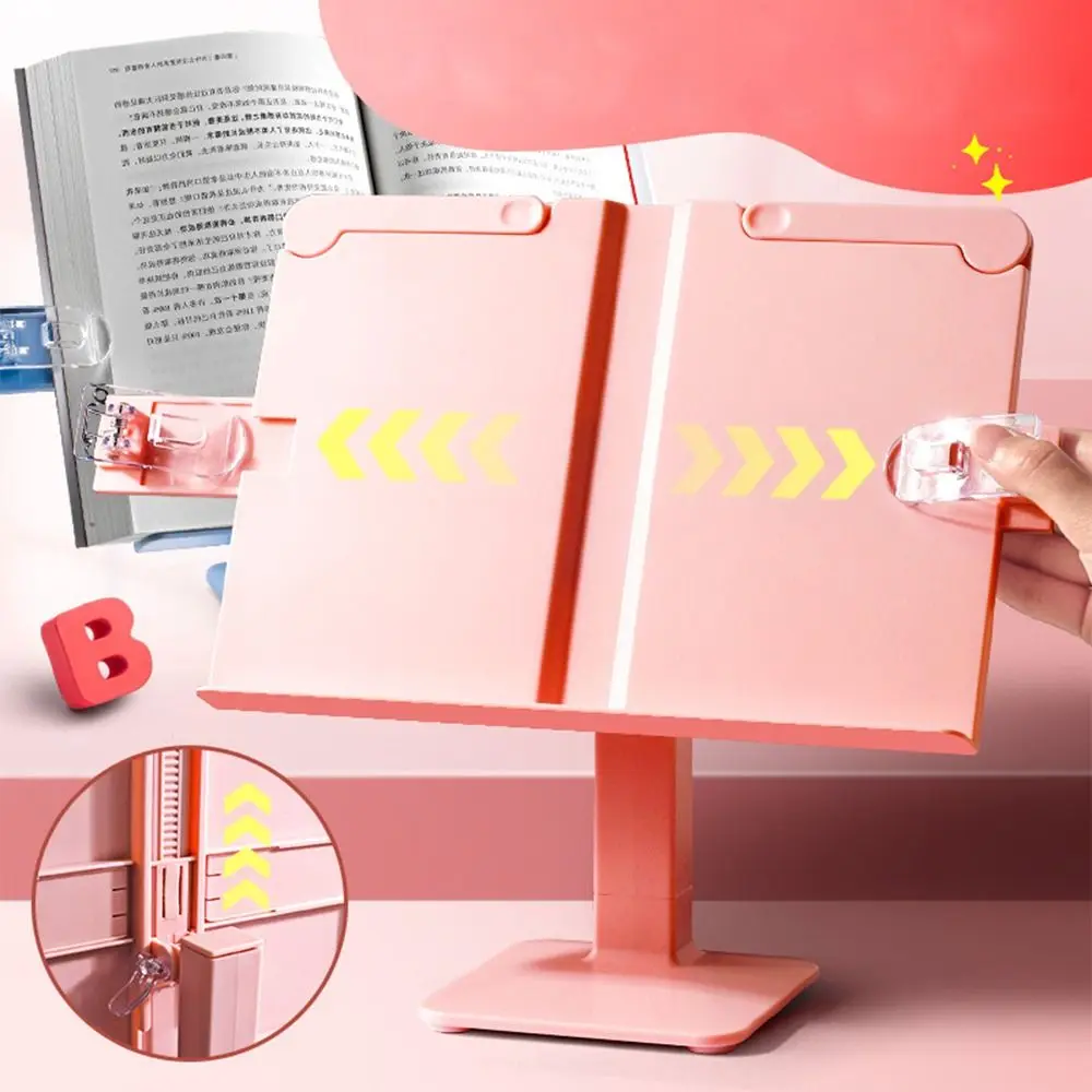 Libri di testo portatili Punteggio musicale Tablet Studente Cartoleria Ricetta Scaffale Supporto da lettura Sollevatore Supporto per libri Supporto per libri Scaffale da scrivania