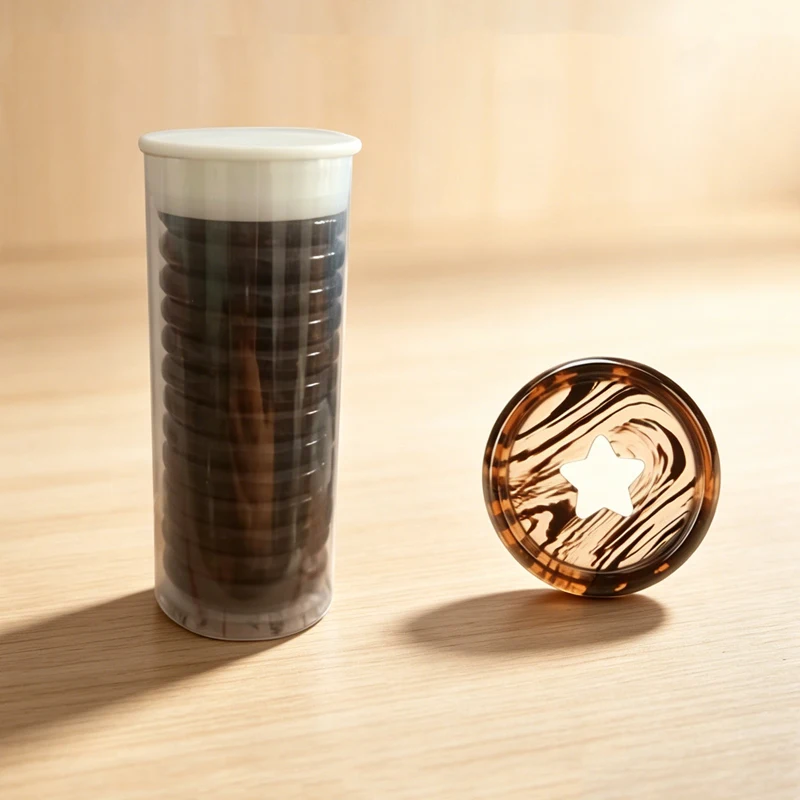 

12pcs 28mm Amber Star Mushroom Hole Discs Loose-leaf Ring Disc Binder Ring Discbound Notebook Discbound Discs Mushroom Binders