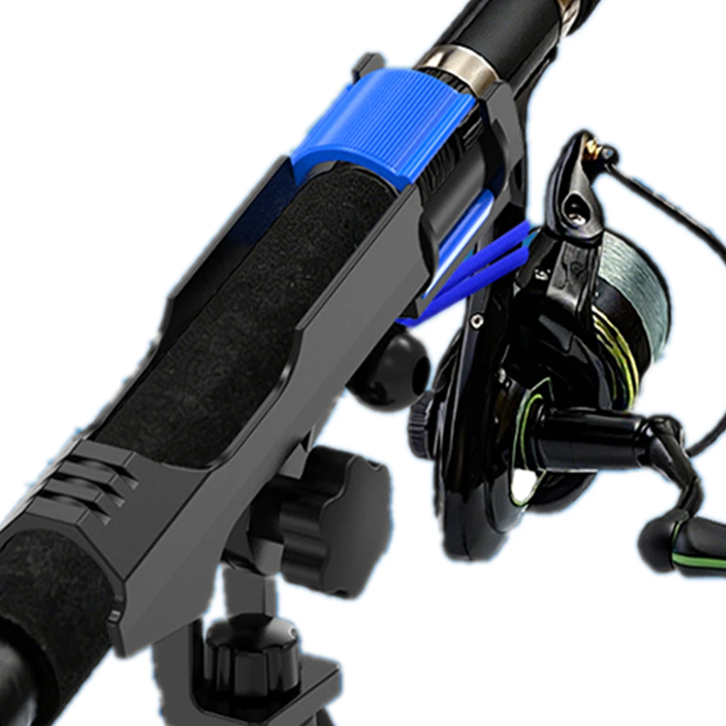 Fishing Rod Holder For Boat Kayak with Dual-Lock Bungee System Ultra-Stable Dual T Bolt Base Fish Pole Holder For Canoe Kayak view 2