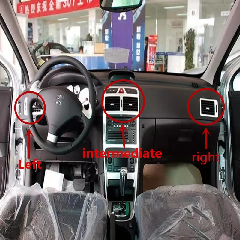 

Suitable for Peugeot 307 Central Air Dsit Fascia instrument panel air outlet intermediate air-conditioning air outlet 8231CS