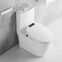 Full Automatic Smart Toilet Seat Cover Electric Bidet Remote Control Heated Flushing Feminine Washer