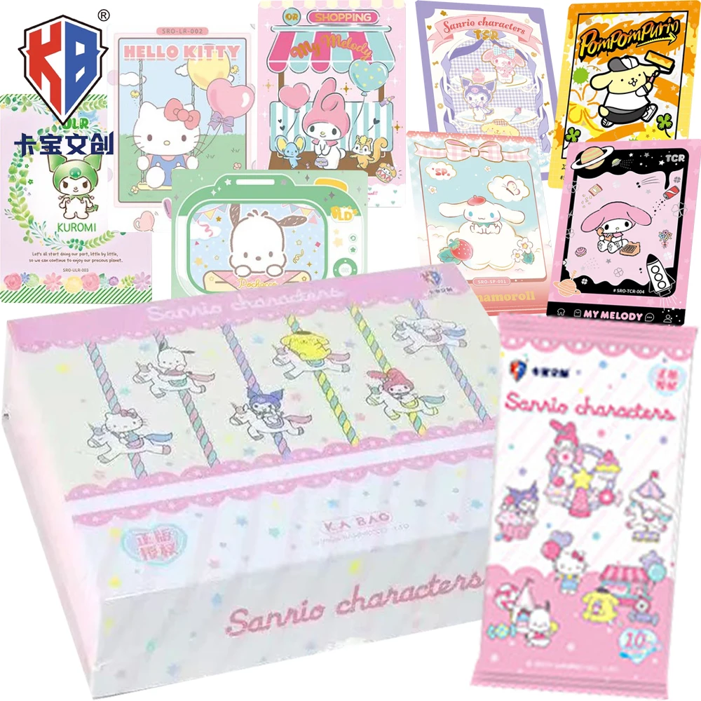 

New KABAO Sanrio Collection Cards Polaroid Party Series Anime Stars Family Lovely Figures Versatile Cartoon Cards Fans Toys Gift