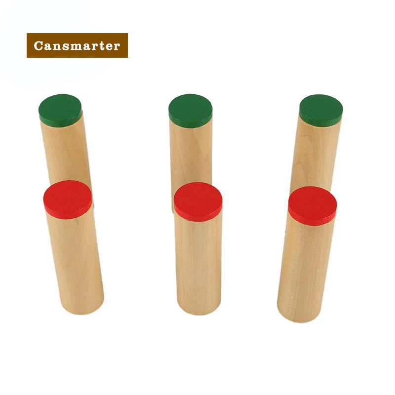 Montessori Baby Toys Wooden Materials Sensorial Toy Mini Sound Boxes Learning Educational Sound Collection Shaking Tube Toys