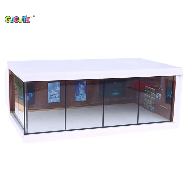 

1/64 Имитация модели парковки Пространство для парковки автомобиля с подсветкой Имитация декоративной сцены (фигурки и автомобили в комплект не входят)