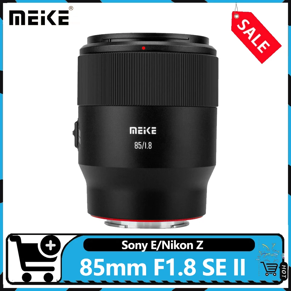 

Объектив MEKE AF 85mm F1.8 SE II с автофокусом для полнокадровых камер, портретный объектив с большой апертурой, совместимый с Sony E и Nikon Z