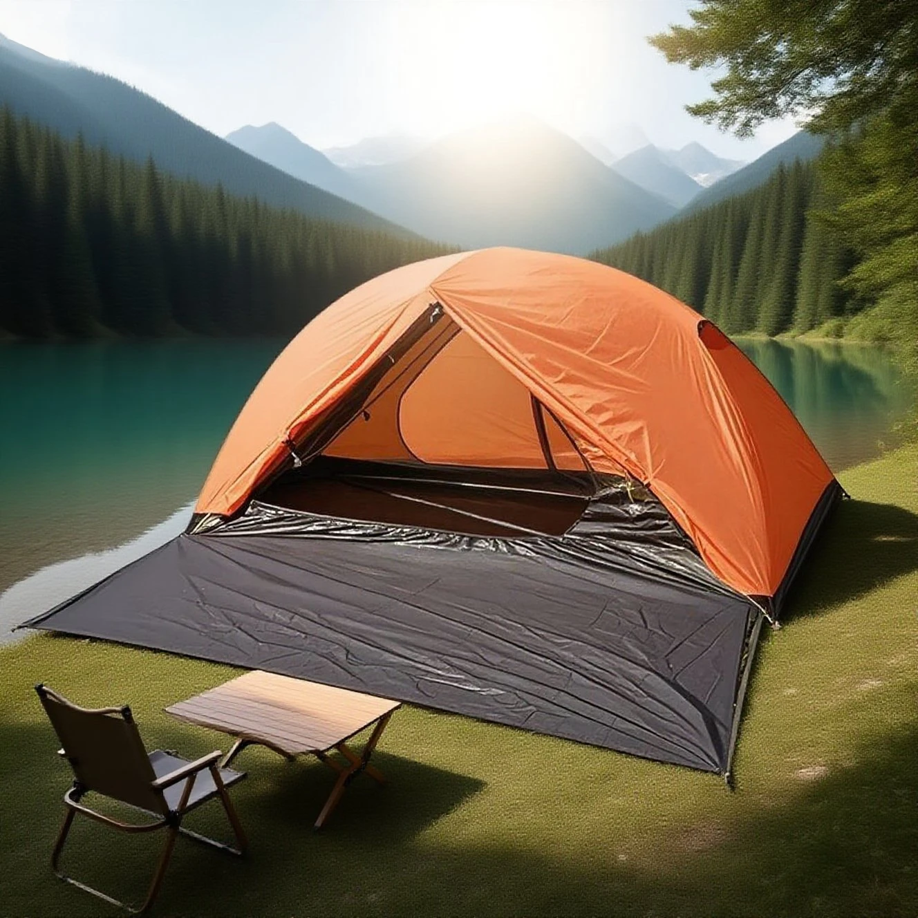 Portable Single Person Tent Anti-UV 3 Season Lightweight Backpacking Tent for Camping Hiking Travel,Breathable Dome Camping Tent