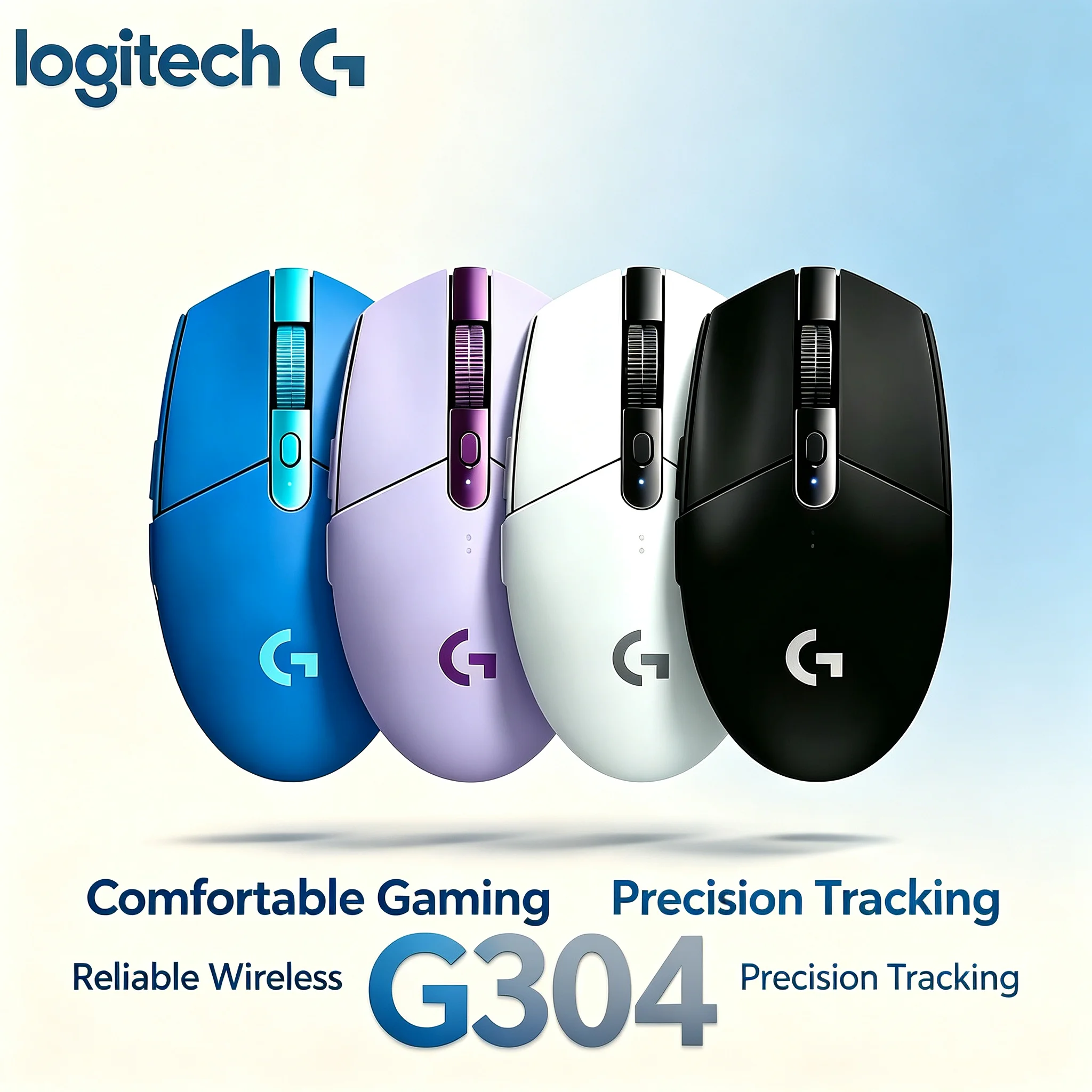 Logitech G304 Lightspeed Wireless Gaming Mouse Easy DPI On‑the‑fly Switch Mice For Gamer User