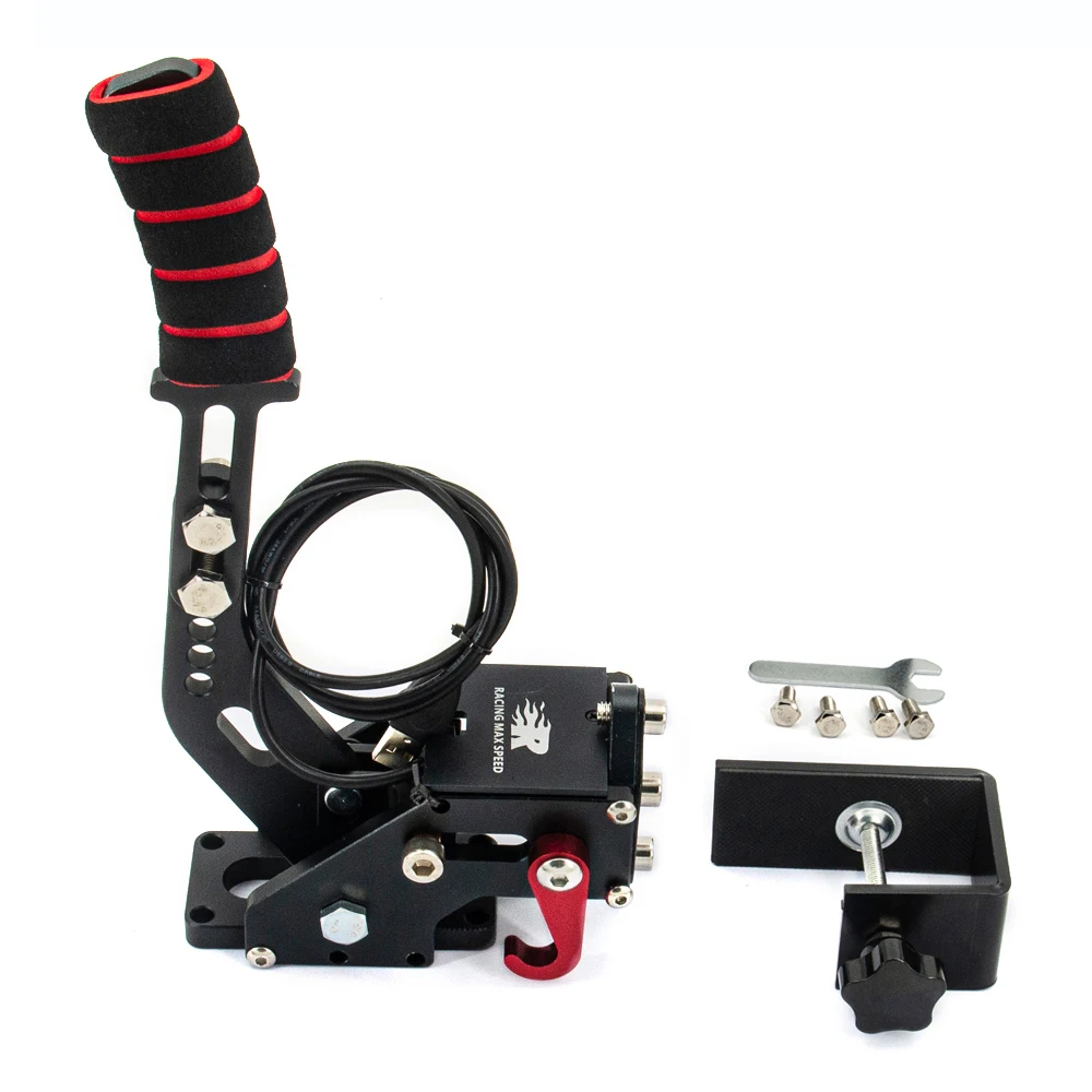 16Bit PC USB Handbrake Suit G25/G27/G29 T500 Steel & Aluminum Adjustable For SIM Auto Racing Games PC Windows DIRT RALLY