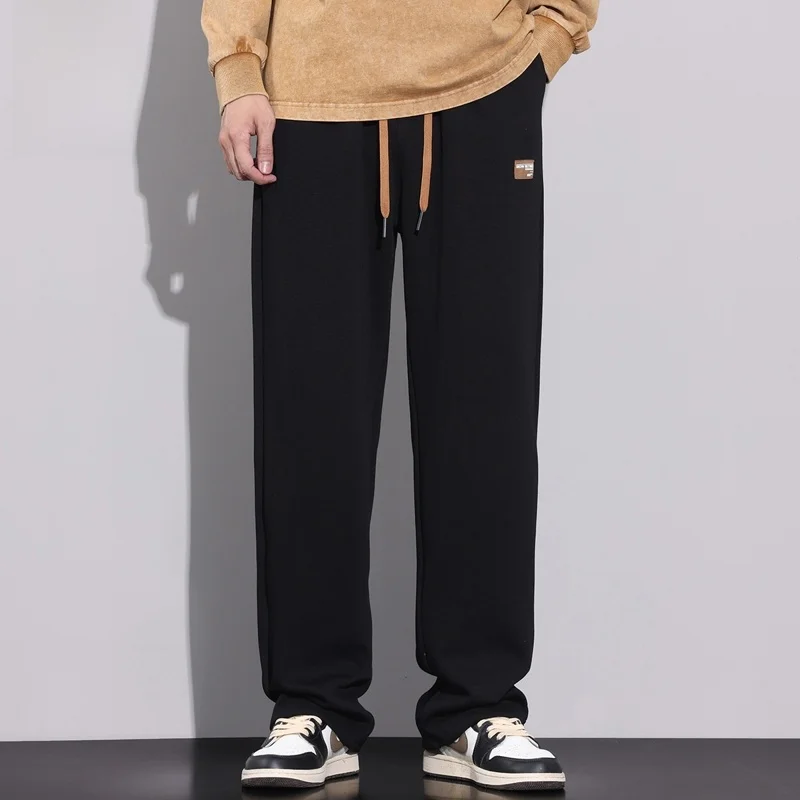 

Rn Men's Casual Pants Loose Straight Leg Spor Trendy Long Trousers Summer New Arrival Youth Faion Anti-Wrinkle Cotton ...