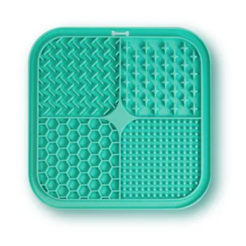 Pet Licking Mat Silicone Pet Food Suction Cup Licking Mat Slow Feeding Mat Anti-choking Slow Food Basin 5