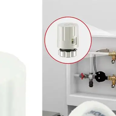5PCS M30x1.5mm Electric Actuator White PC Visual For Floor Heating Radiator Valve 230V Normally Closed Water Distributor Parts