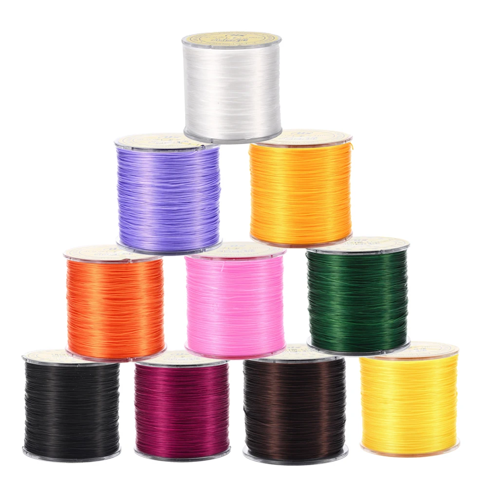 about 300m/roll Flat Japanese Crystal Elastic Stretch Threads for Bracelets Gemstone Jewelry Making Beading Crafts accessories