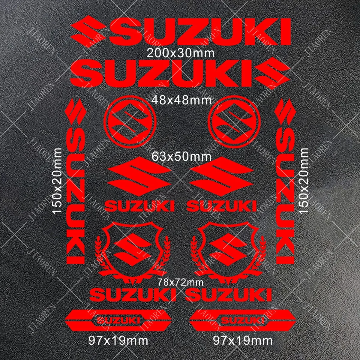 Vinyl Suzuki Sticker Logo Motorcycle Tank Helmet Decal