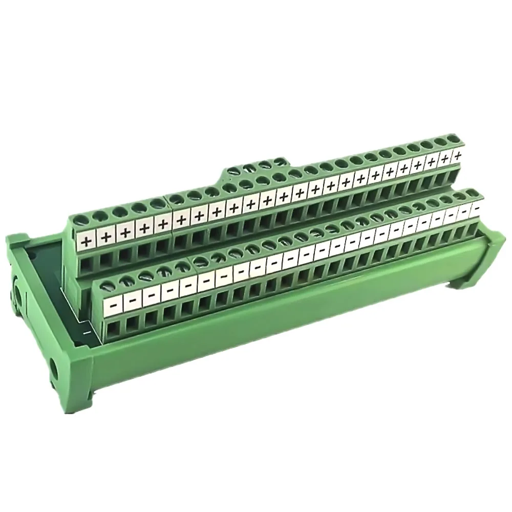 Terminal board 2In8out-A power splitter 2 in 4 6 8 10 12 16 24 output terminal board Suitable for 35mm wide DIN45 rail