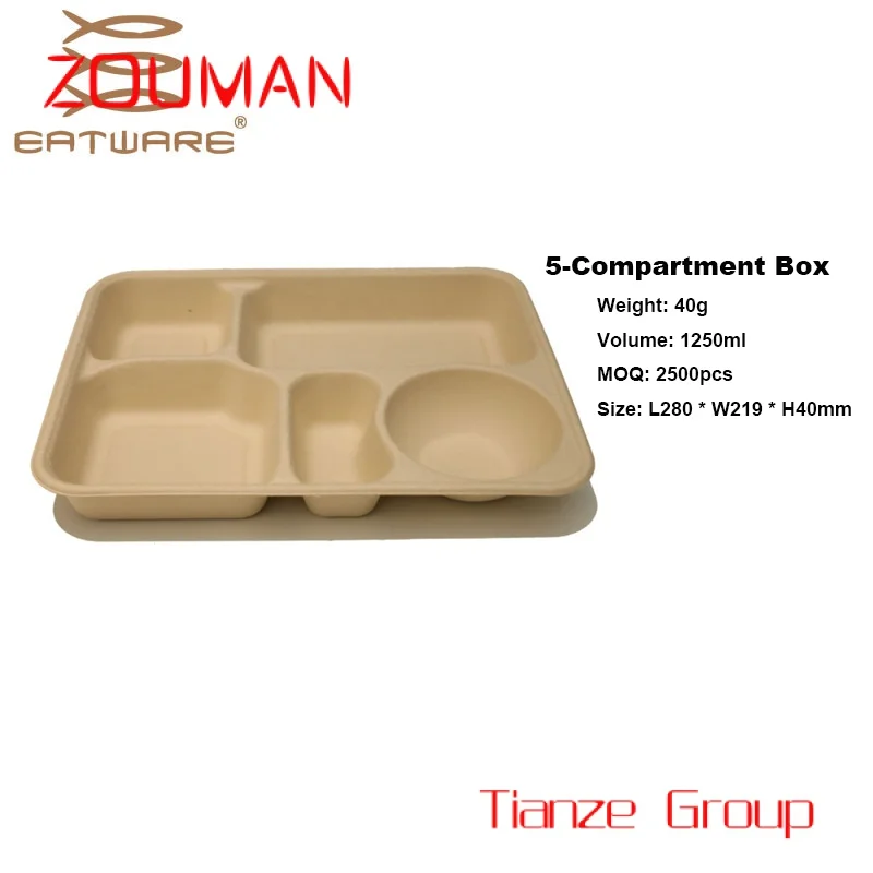 Custom , Disposable Container Lunch Box For Fast Food Packaging Take Away Food Container Paper Boxes