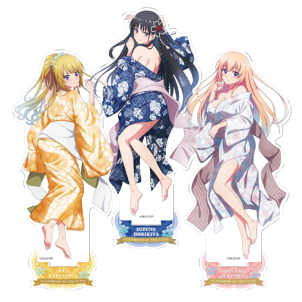 Aula de la élite Suzune Horikata Kei Karuizawa Honami Ichinose soporte acrílico oficial decoración de escritorio productos de anime regalos para seguidores