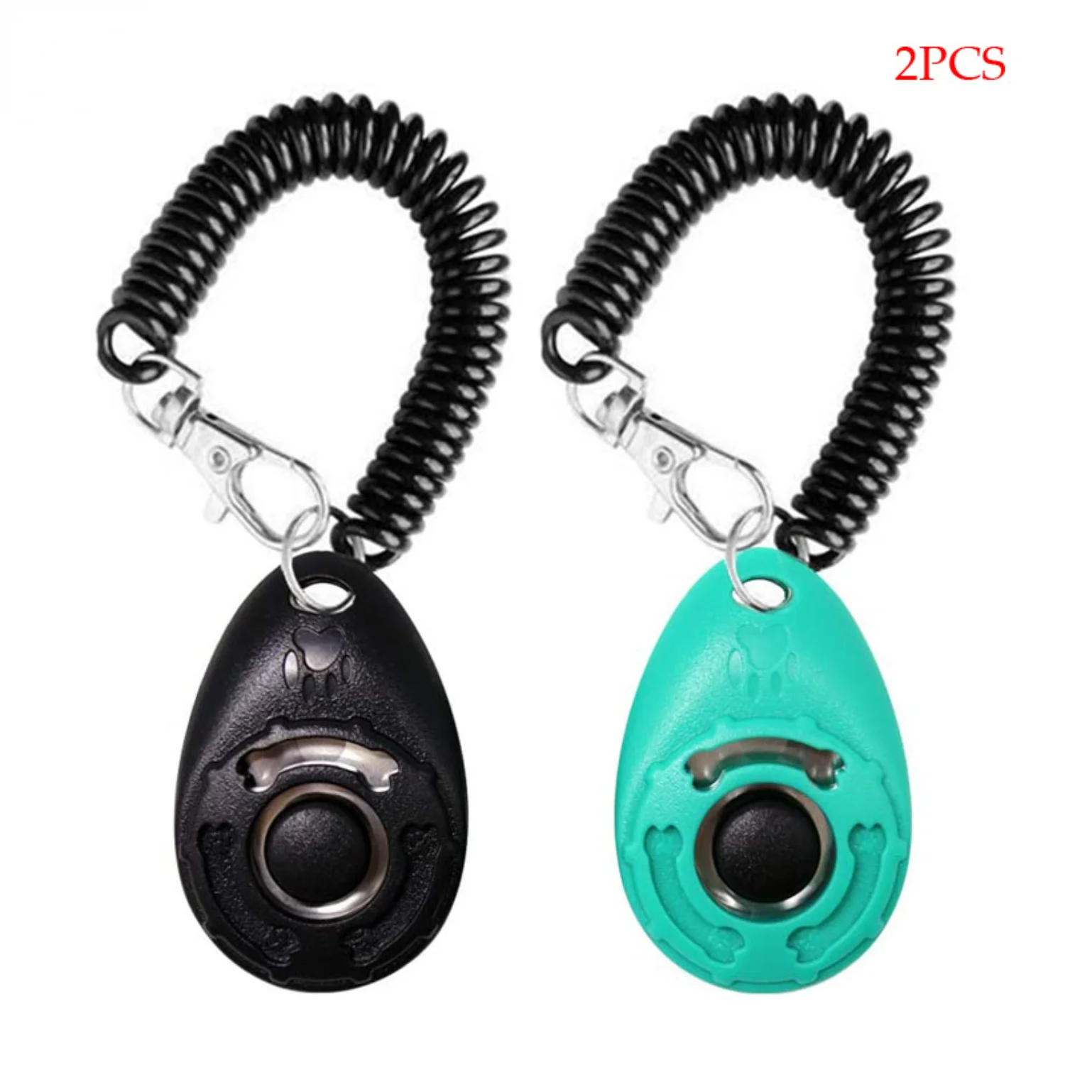 2/Pack Dog Training Clicker with Adjustable Wrist Strap Durable Lightweight Easy To Use  Cats Puppy Birds Horses Pet backpack